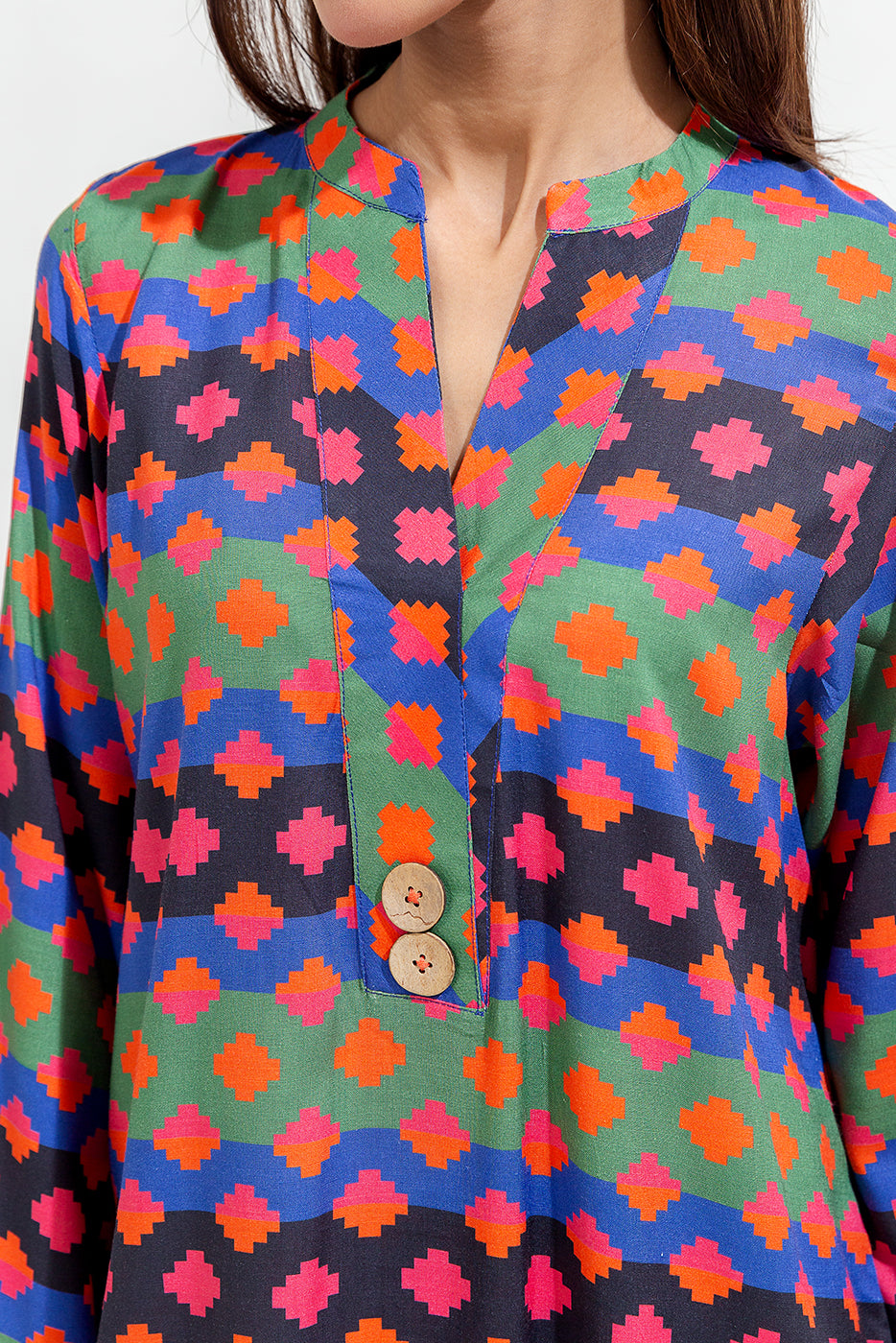 2 Piece Printed Viscose Suit (Pret)