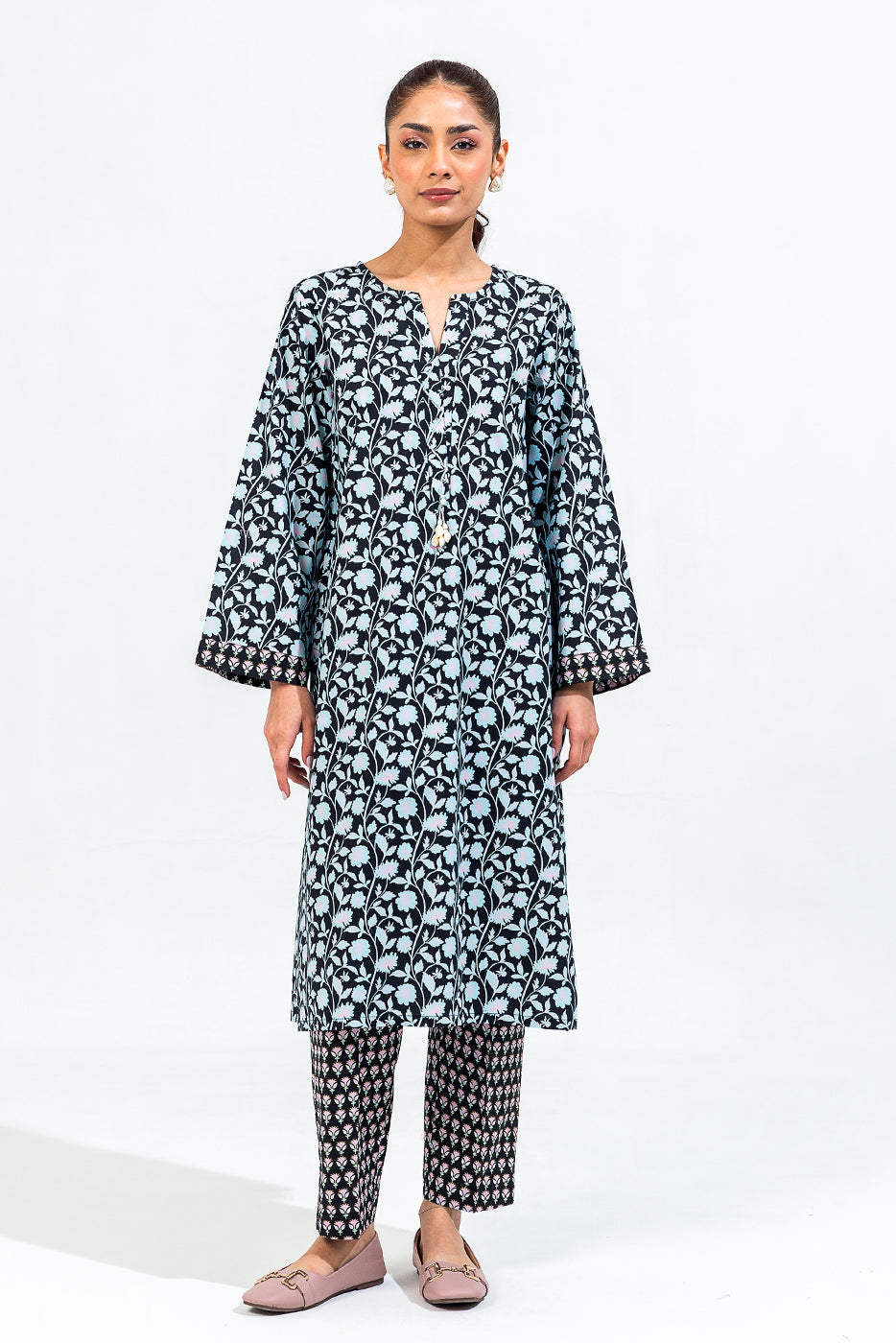 Printed Cambric Shirt (Pret)