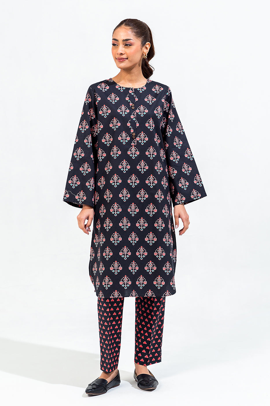 Printed Cambric Shirt (Pret)