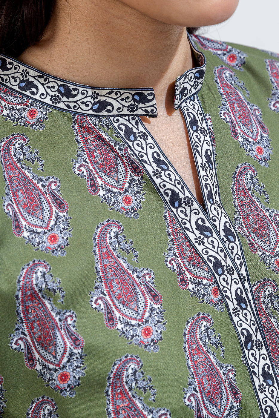 Printed Cambric Shirt (Pret)