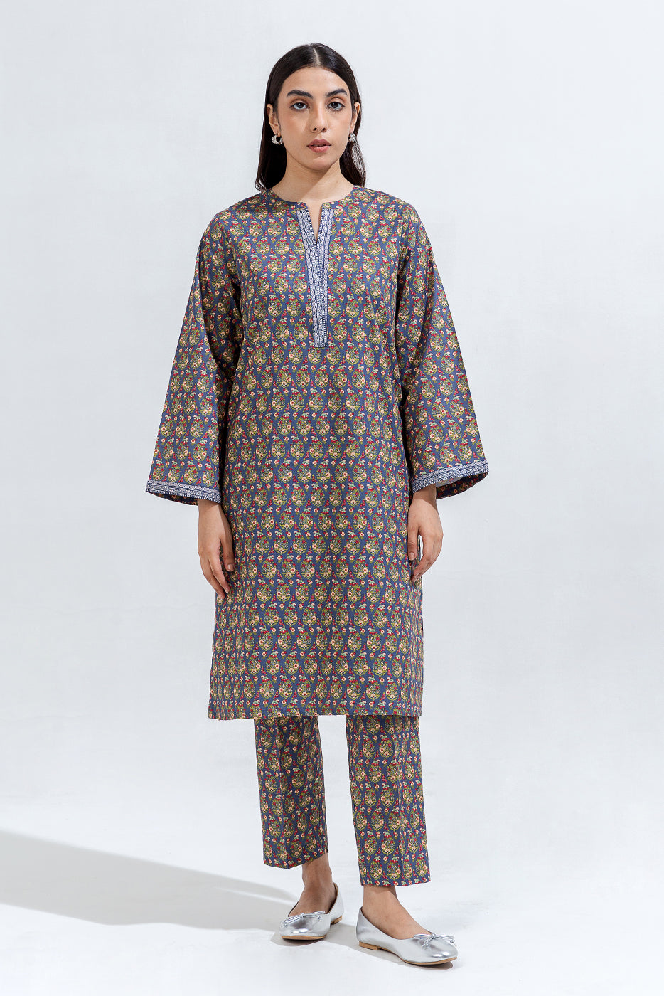 Printed Cambric Shirt (Pret)