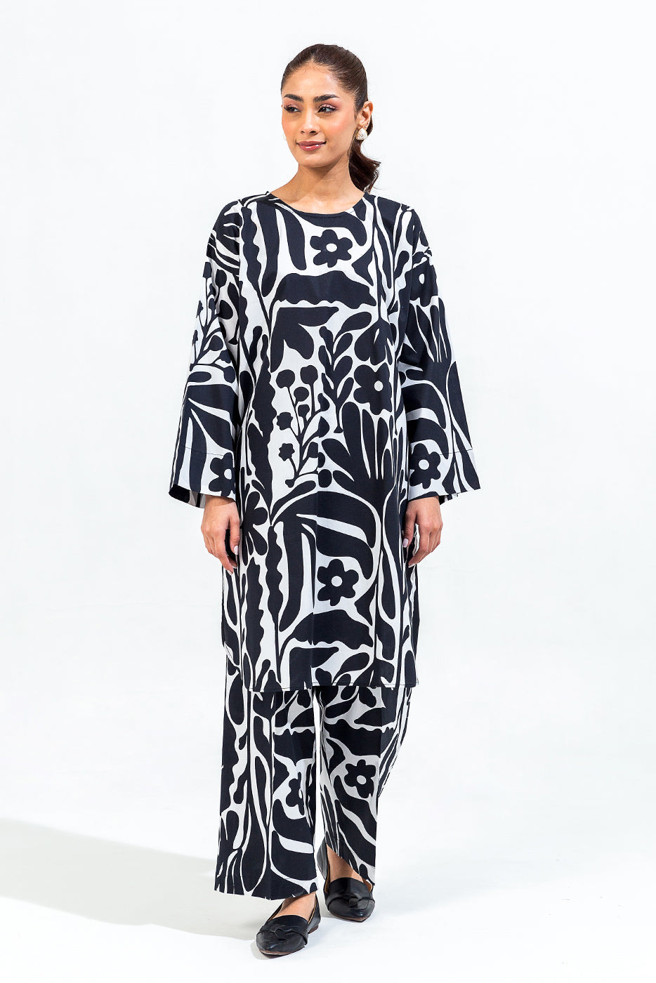 Printed Cambric Shirt (Pret)