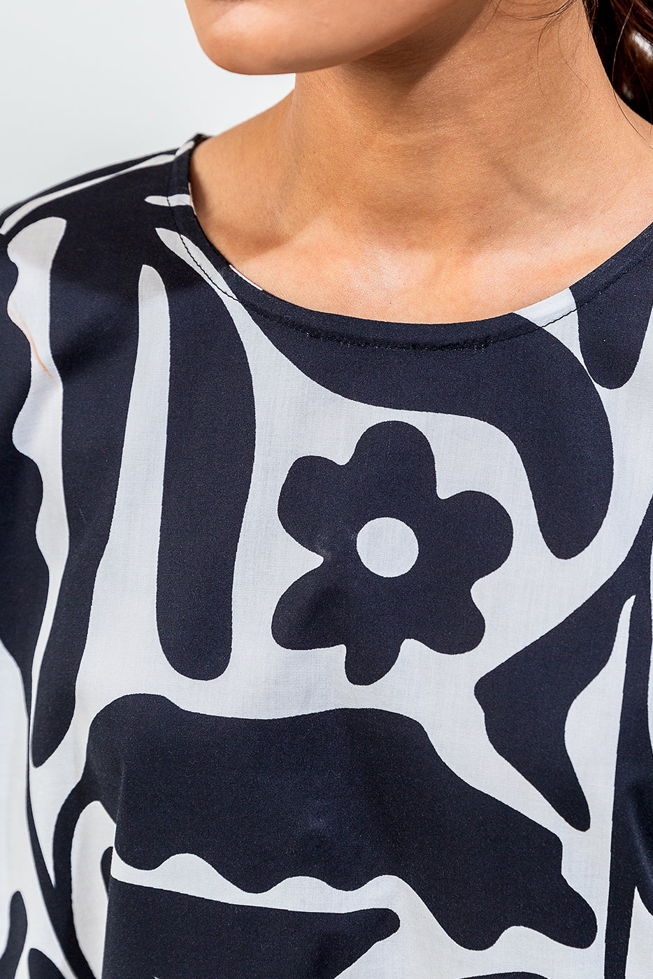 Printed Cambric Shirt (Pret)