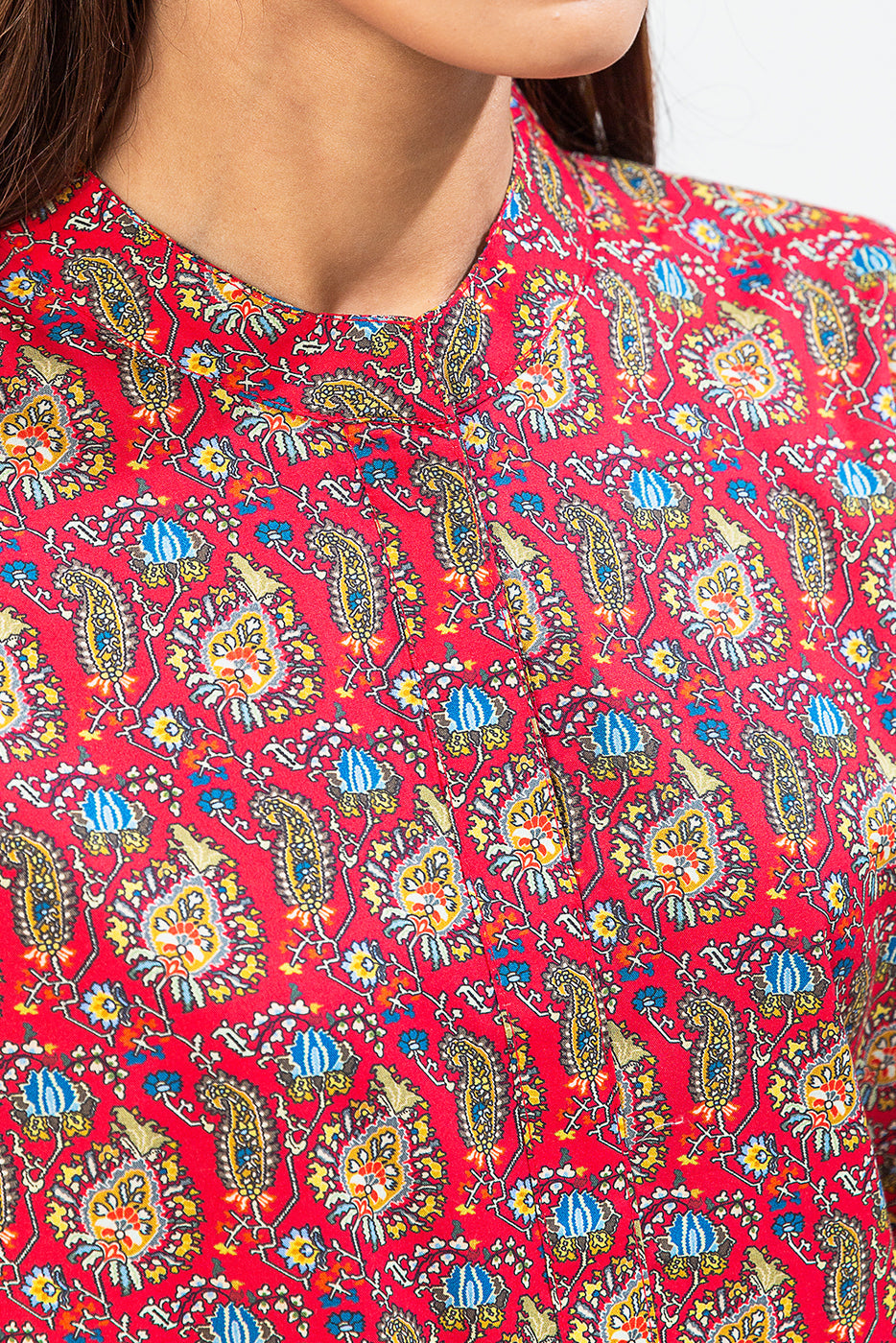 Printed Cambric Shirt (Pret)
