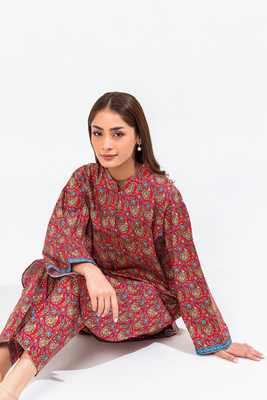Printed Cambric Shirt (Pret)