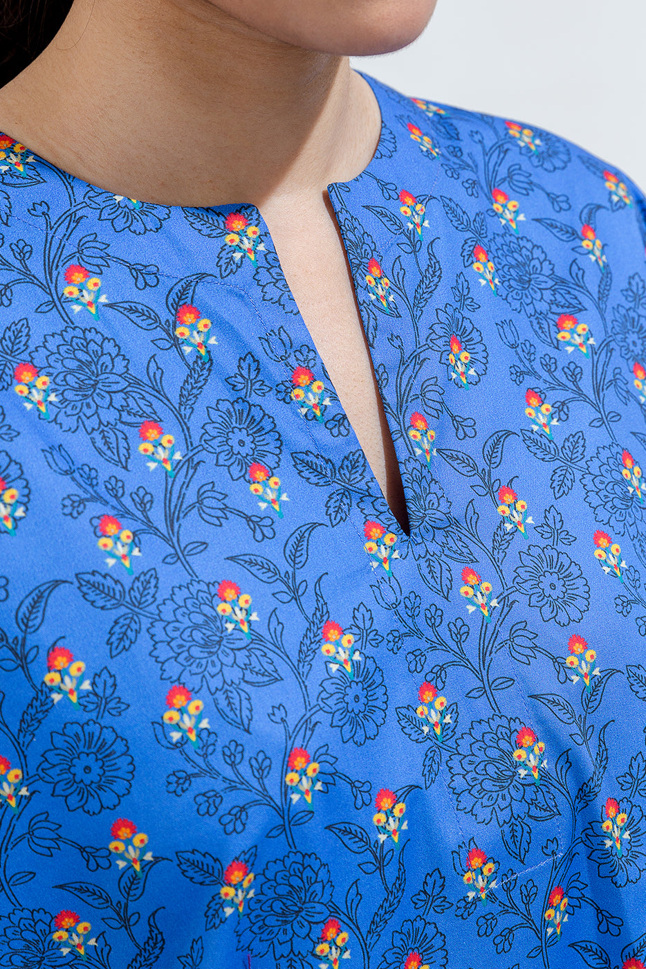 Printed Cambric Shirt (Pret)