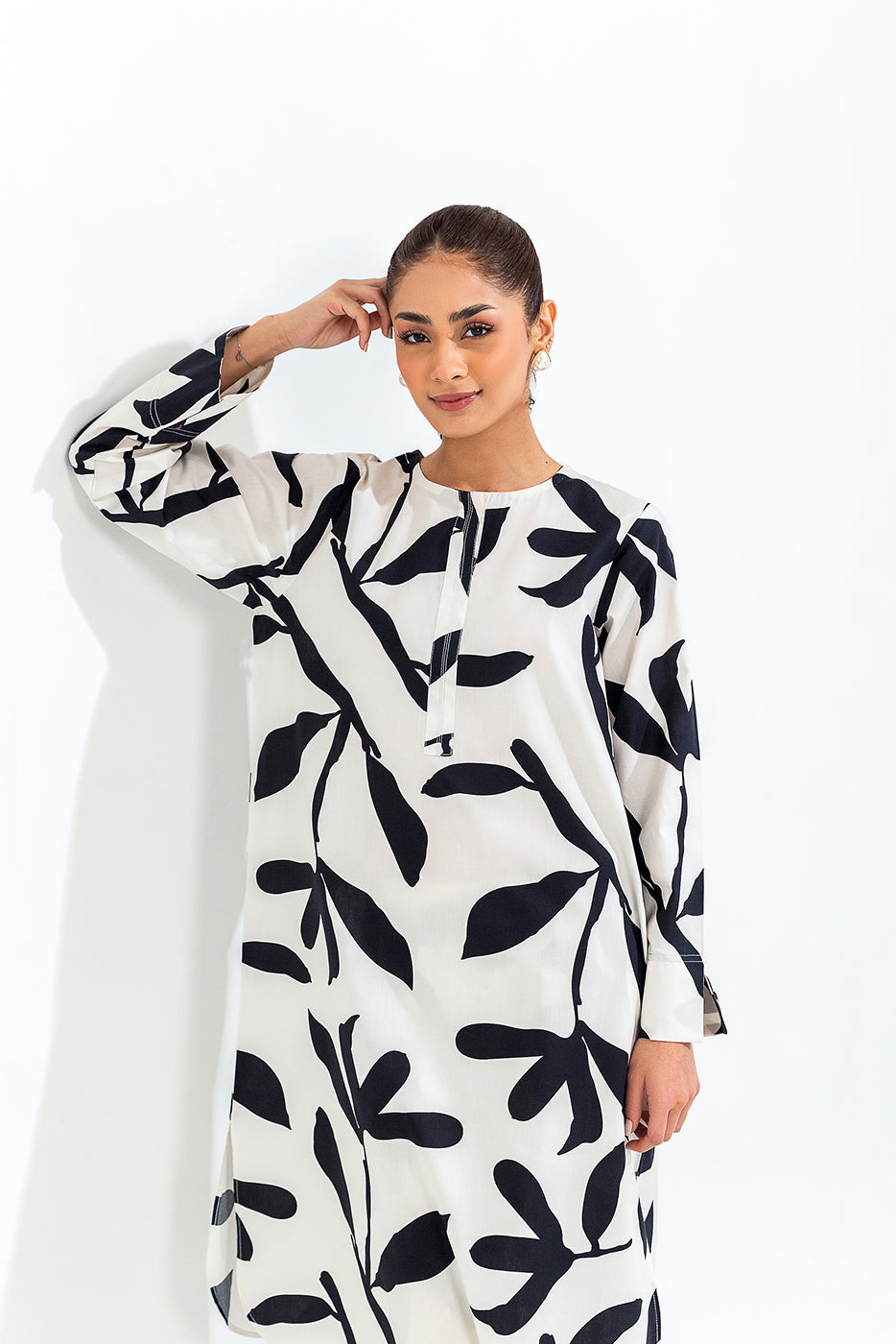 Printed Cambric Shirt (Pret)