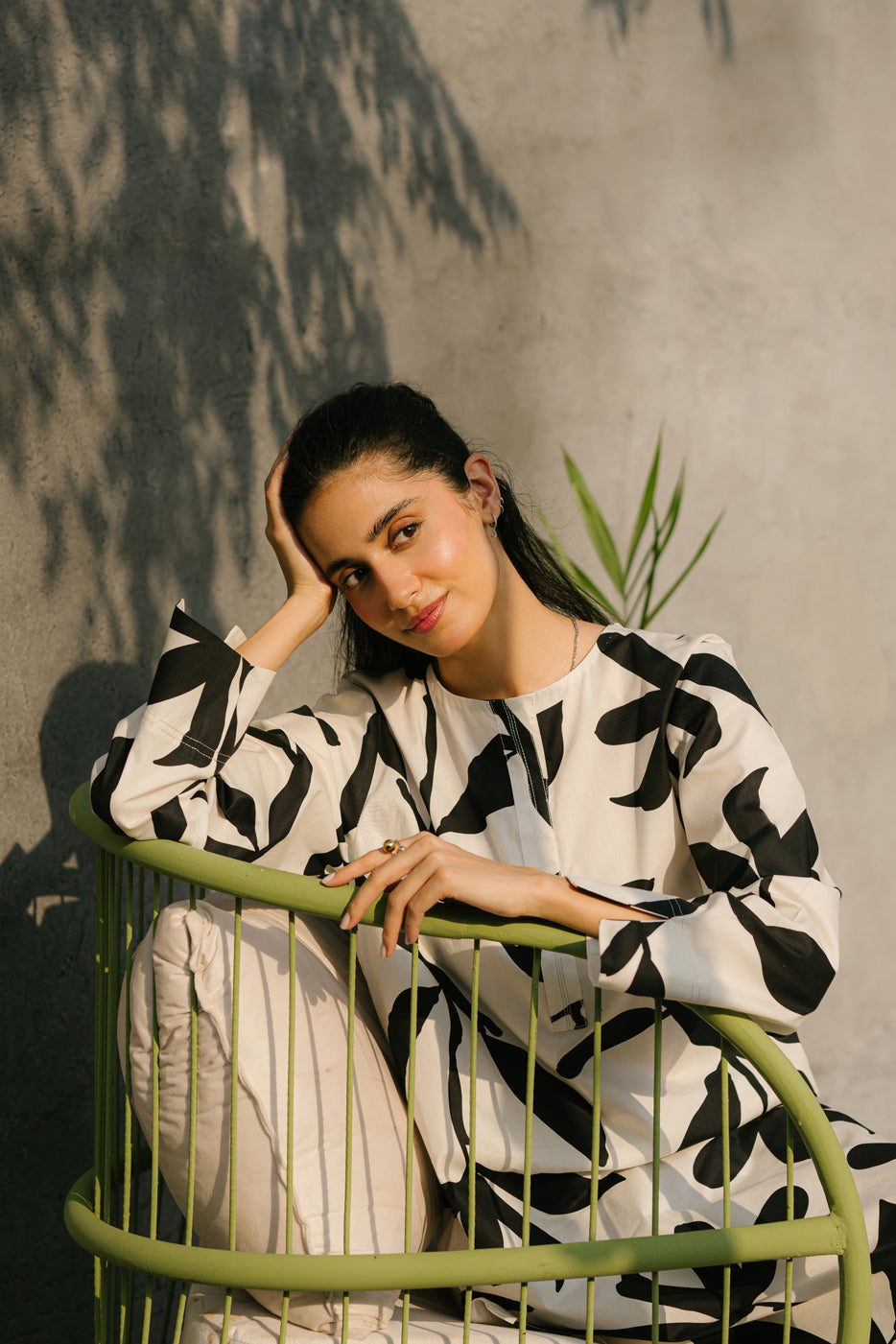 Printed Cambric Shirt (Pret)
