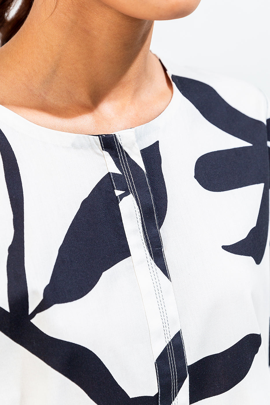 Printed Cambric Shirt (Pret)