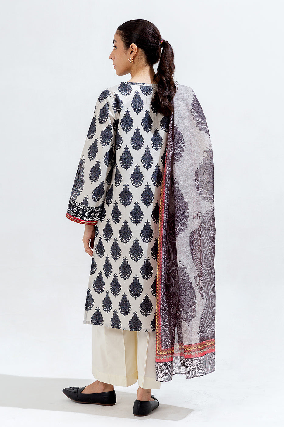2 Piece Printed Cambric Suit (Pret)