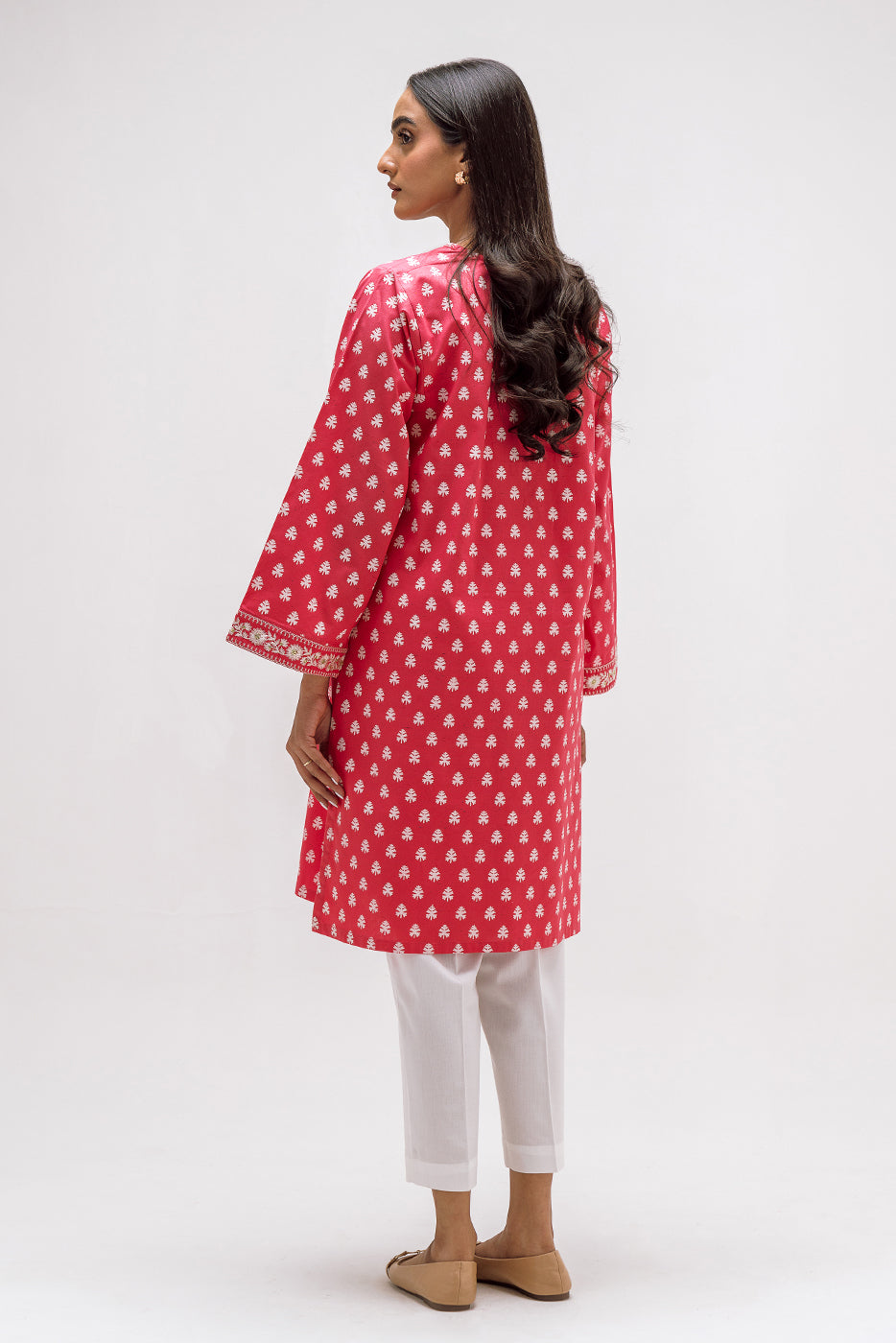Embroidered Cambric Shirt (Pret)