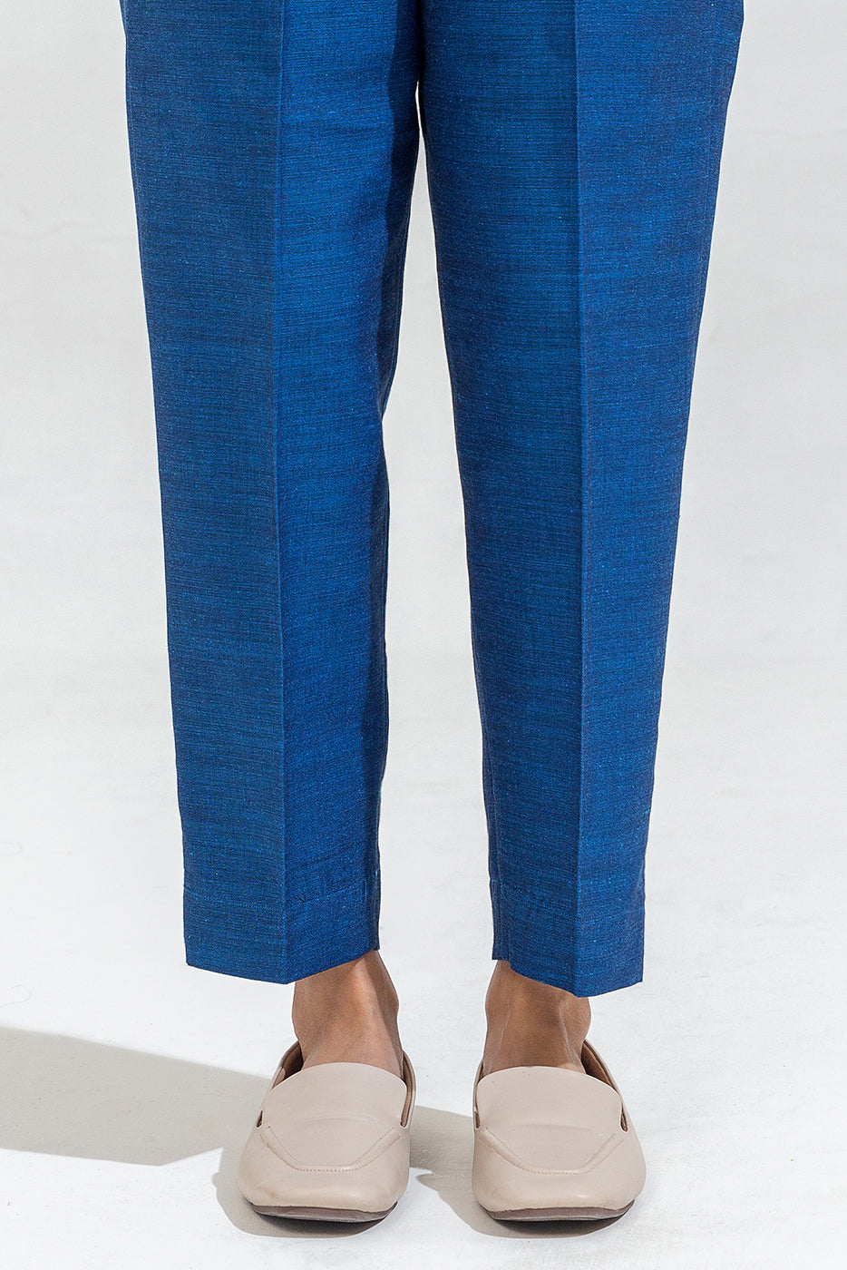 2 Piece Embroidered Chambray Suit (Pret)