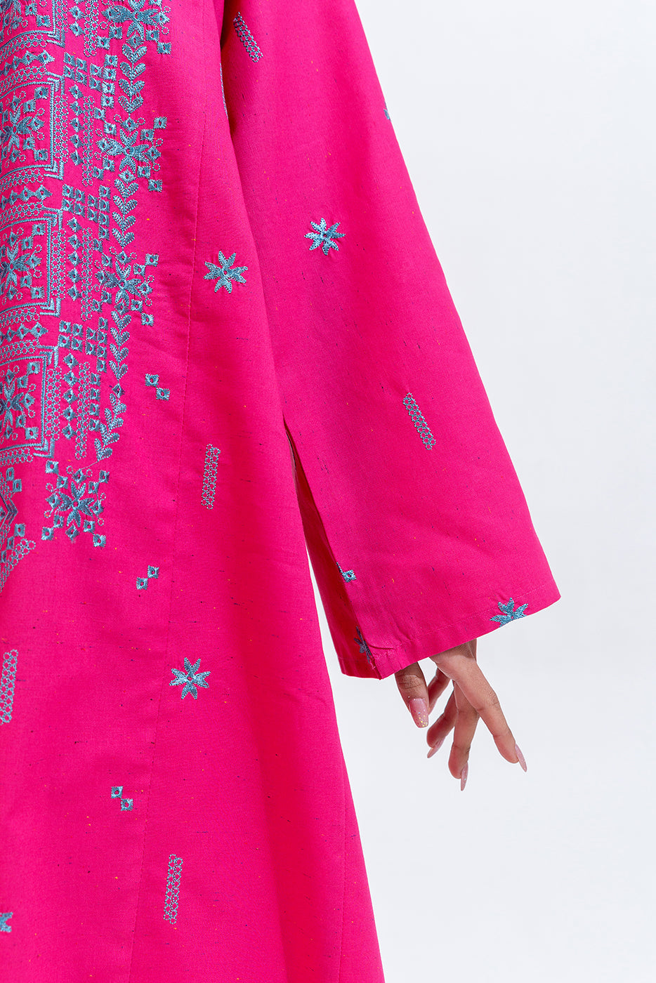 2 Piece Embroidered Cambric Suit (Pret)