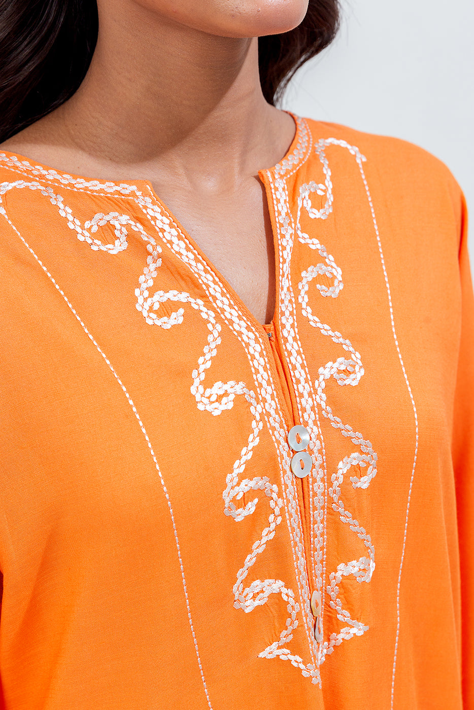 2 Piece Embroidered Viscose Suit (Pret)