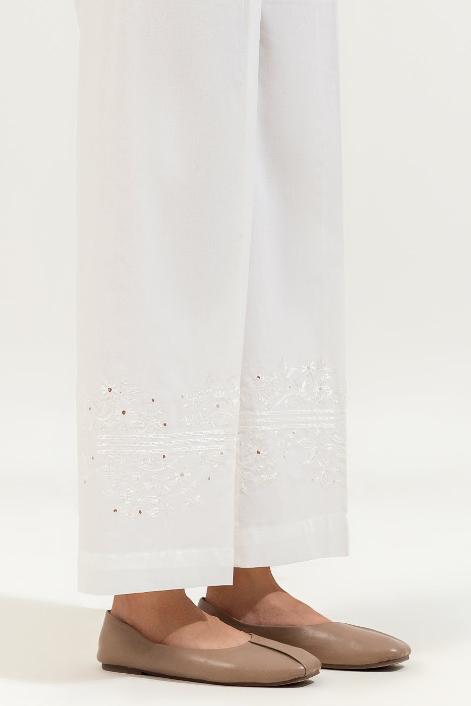 Embroidered Culotte Pants