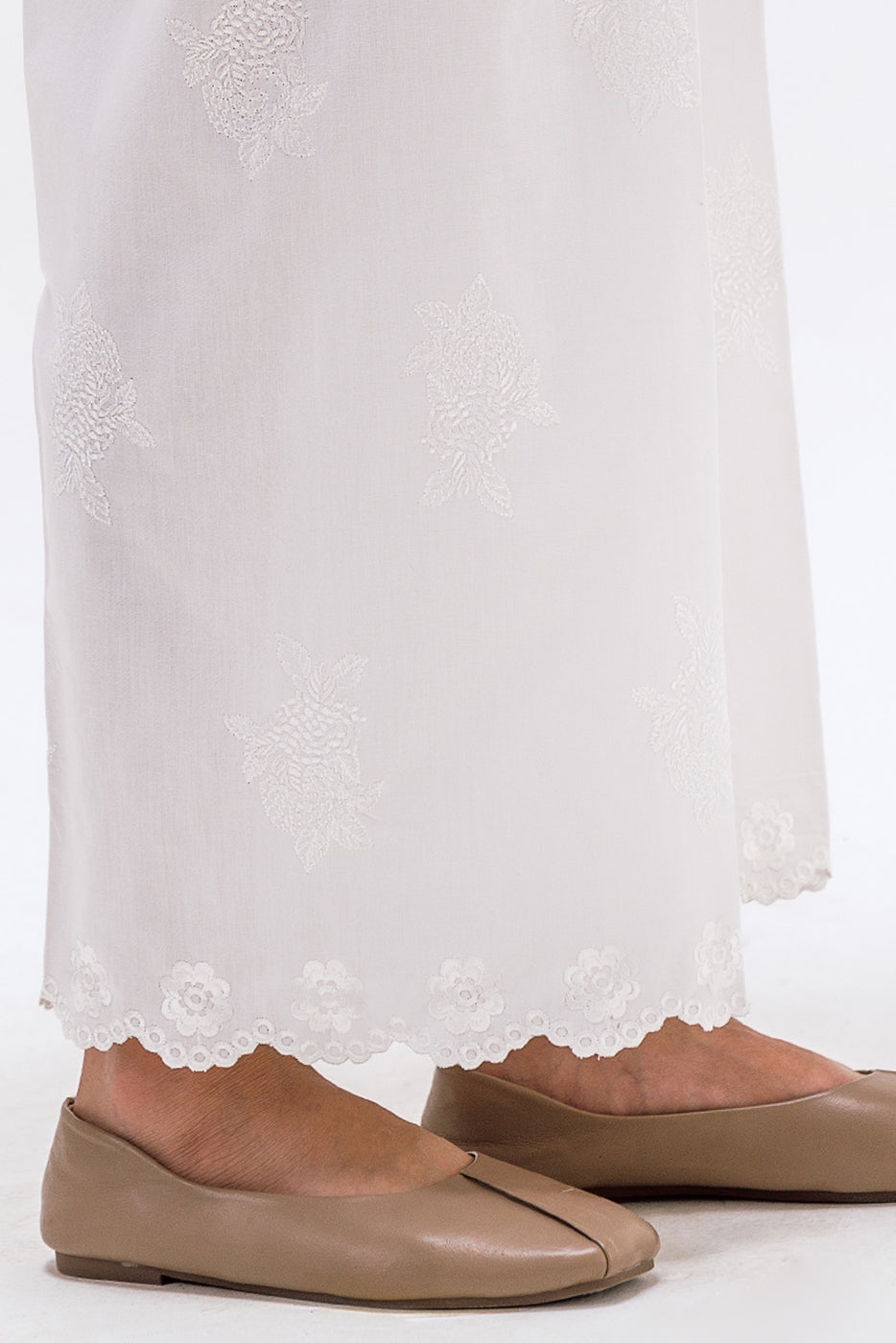 Embroidered Culotte Pants