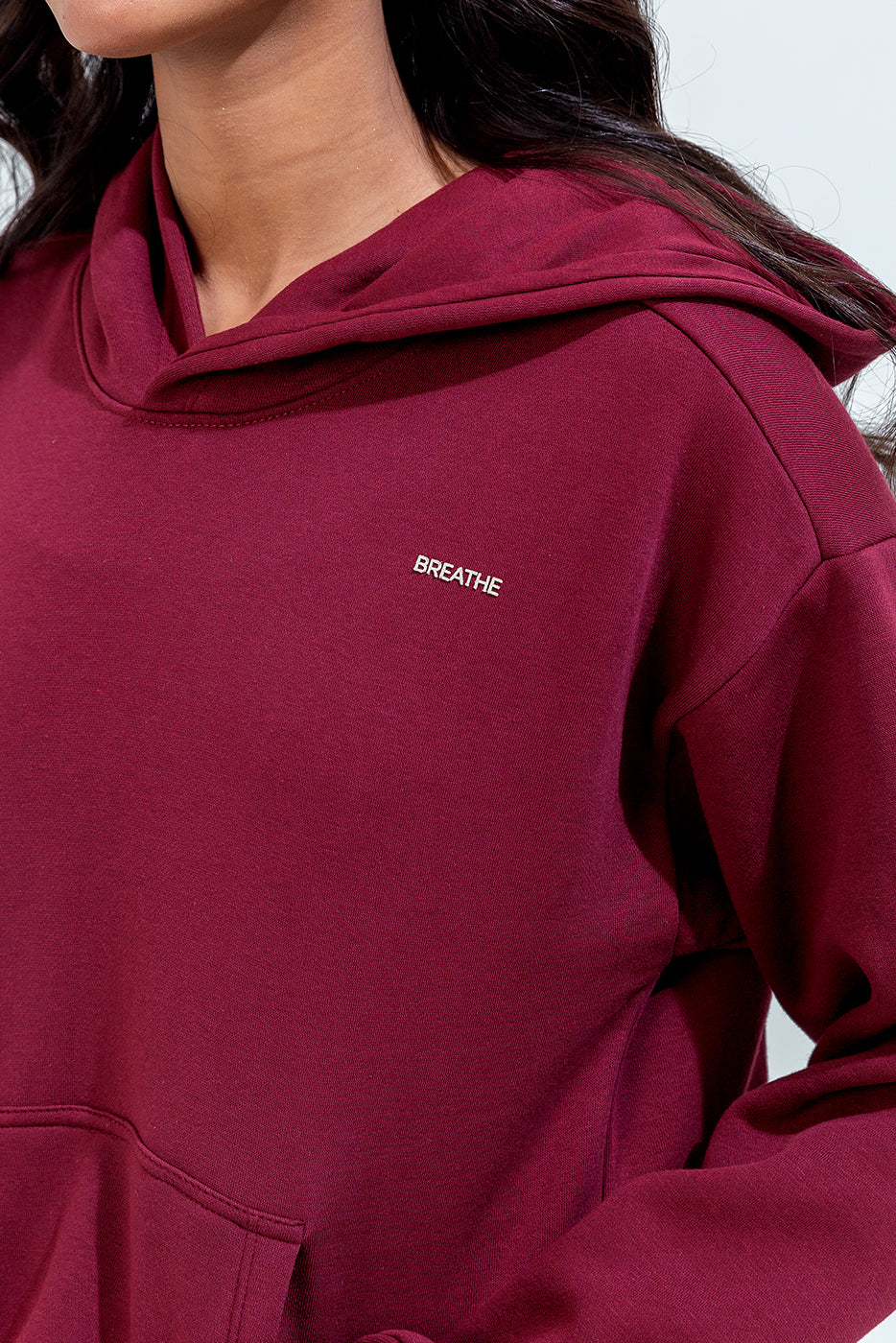 Cropped Graphic Hoodie