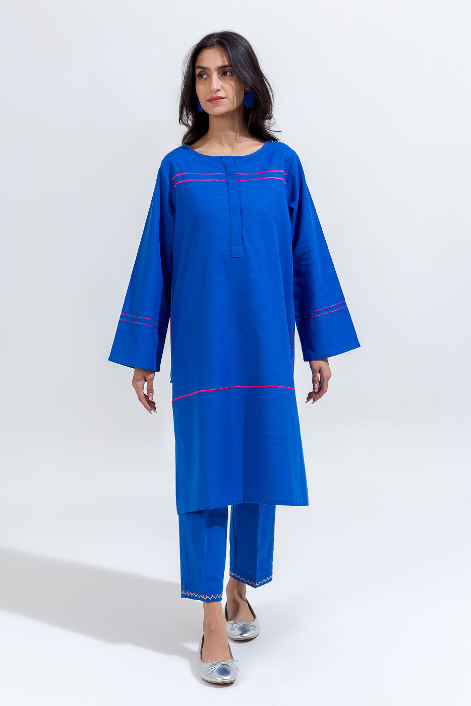 2 Piece Embroidered Khaddar Suit (Pret)
