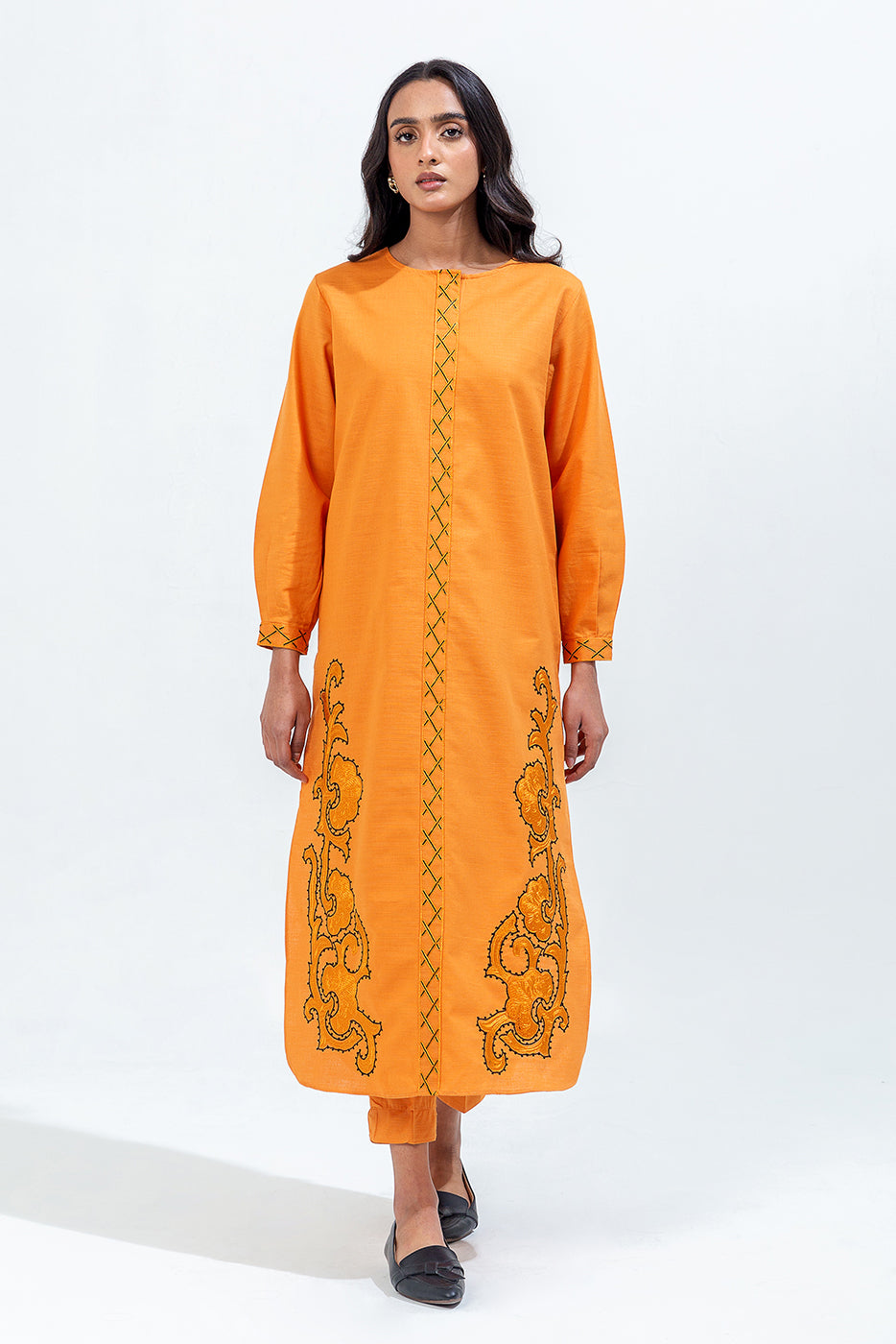 2 Piece Embroidered Khaddar Suit (Pret)
