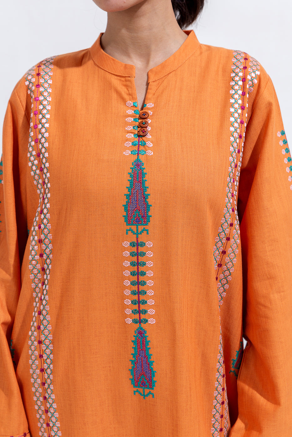 2 Piece Embroidered Khaddar Suit (Pret)