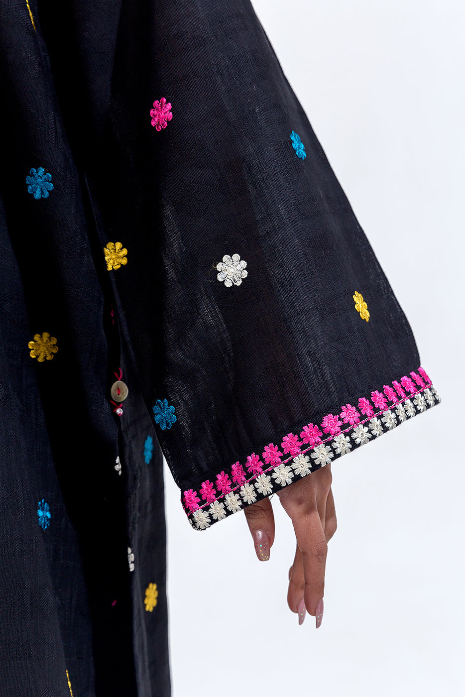 2 Piece Embroidered Khaddar Jacquard Suit (Pret)