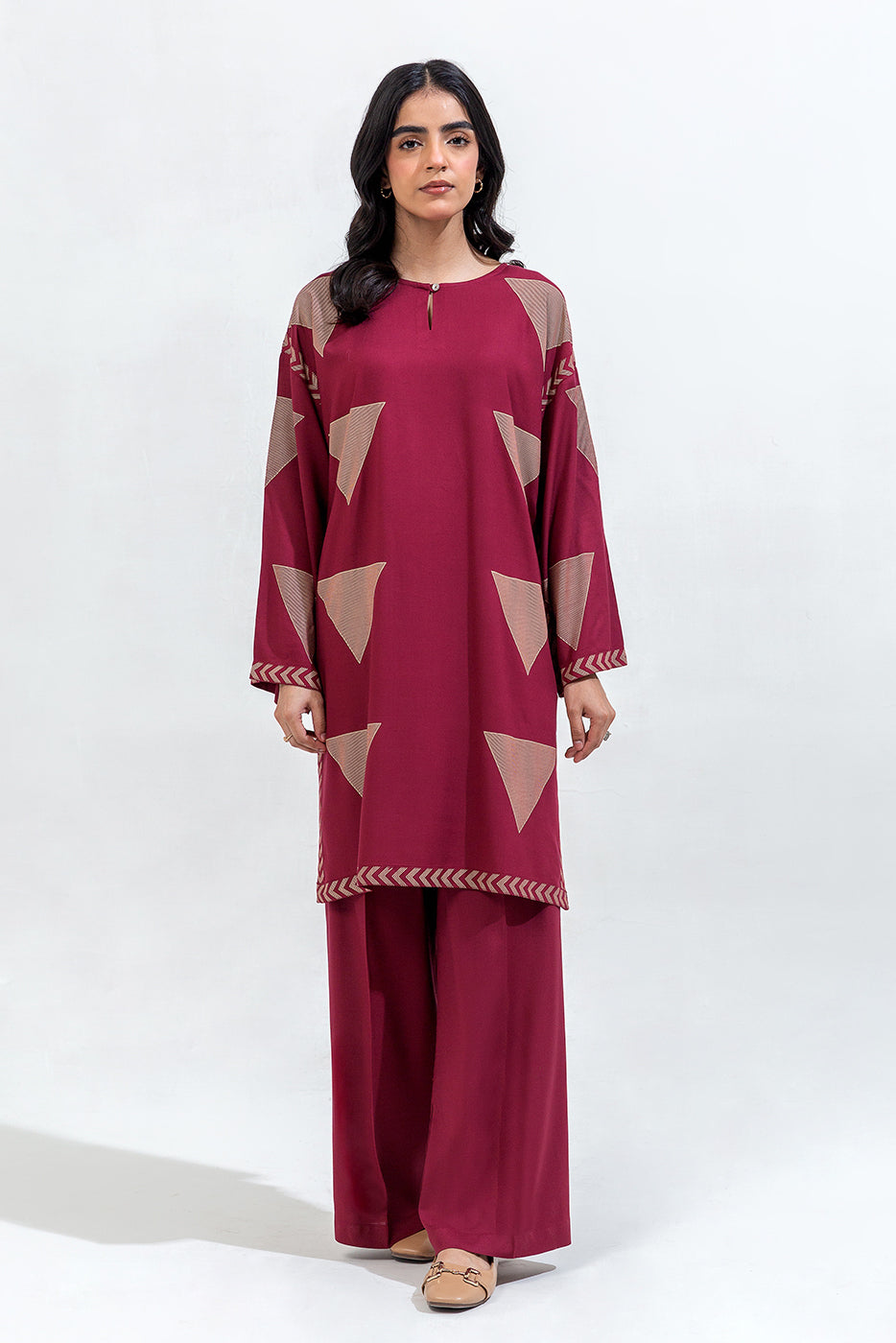 2 Piece Printed Viscose Suit (Pret)