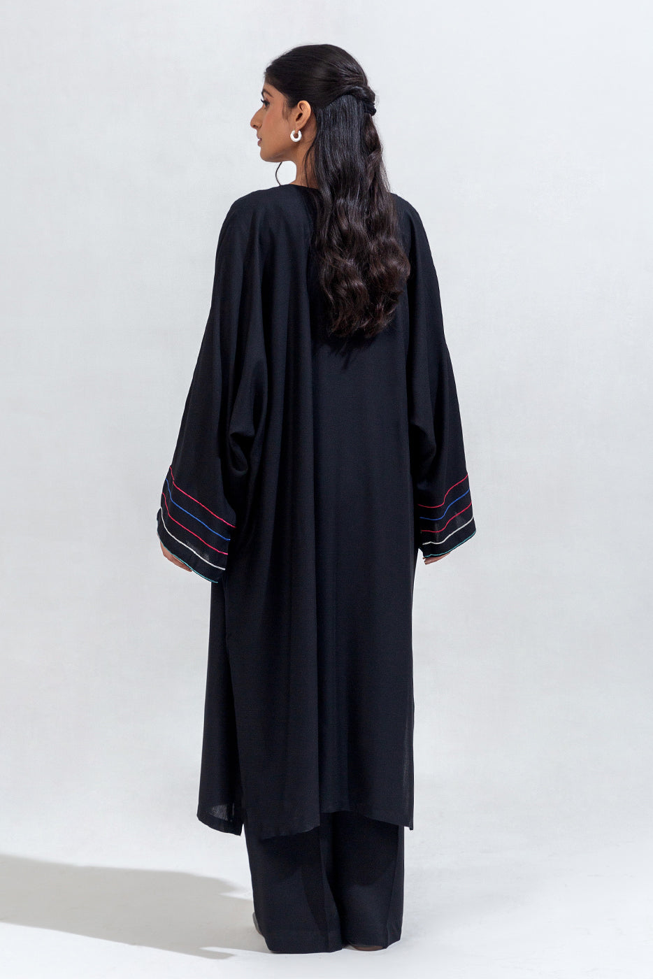 3 Piece Embroidered Viscose Suit (Pret)