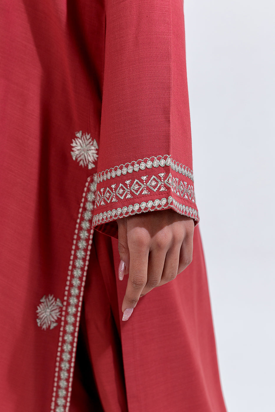 2 Piece Embroidered Viscose Suit (Pret)