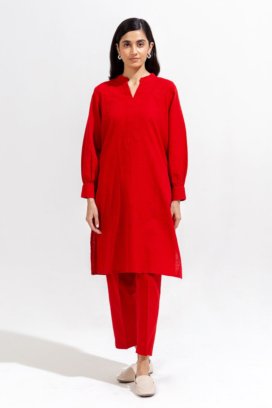 2 Piece Basic Slub Suit (Pret)
