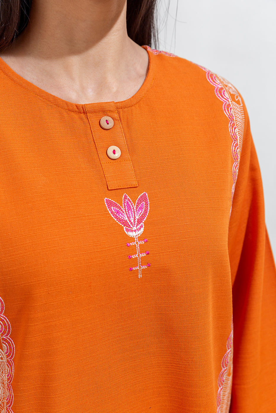 2 Piece Embroidered Khaddar Suit (Pret)