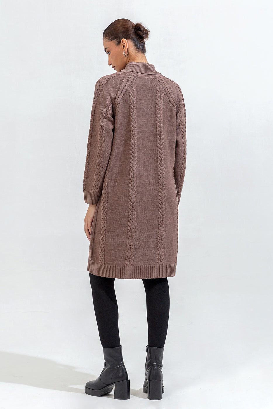 Knitted Knee Length Dress