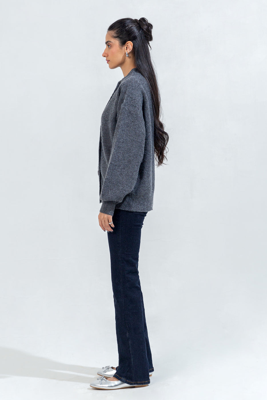 Crew Neck Cardigan