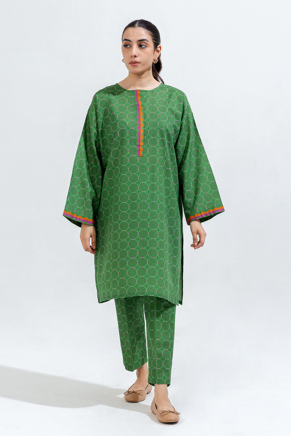 Printed Khaddar Shirt (Pret)
