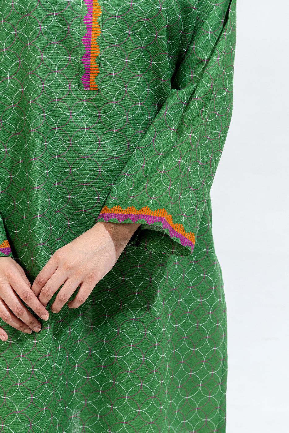 Printed Khaddar Shirt (Pret)