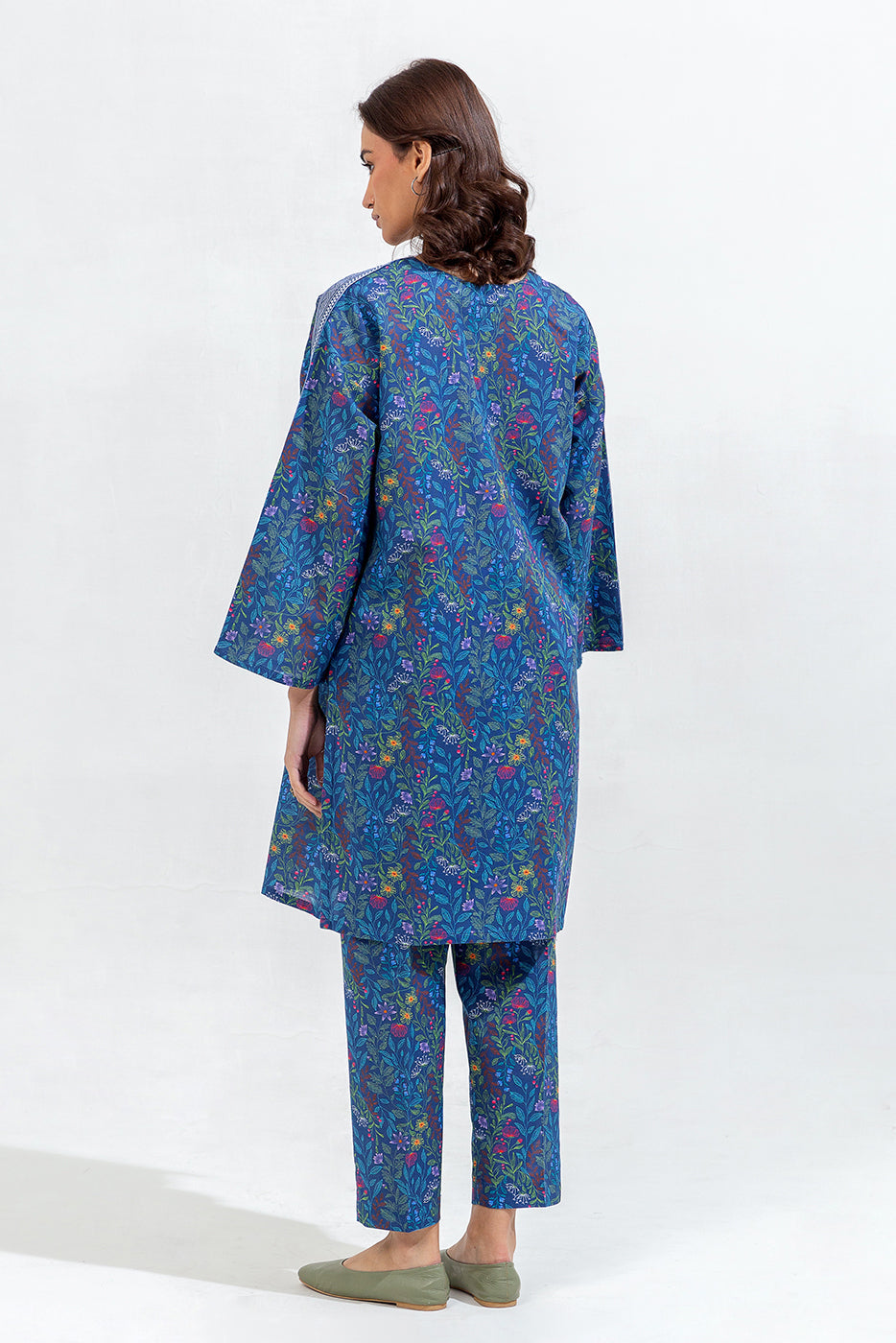 Printed Khaddar Shirt (Pret)