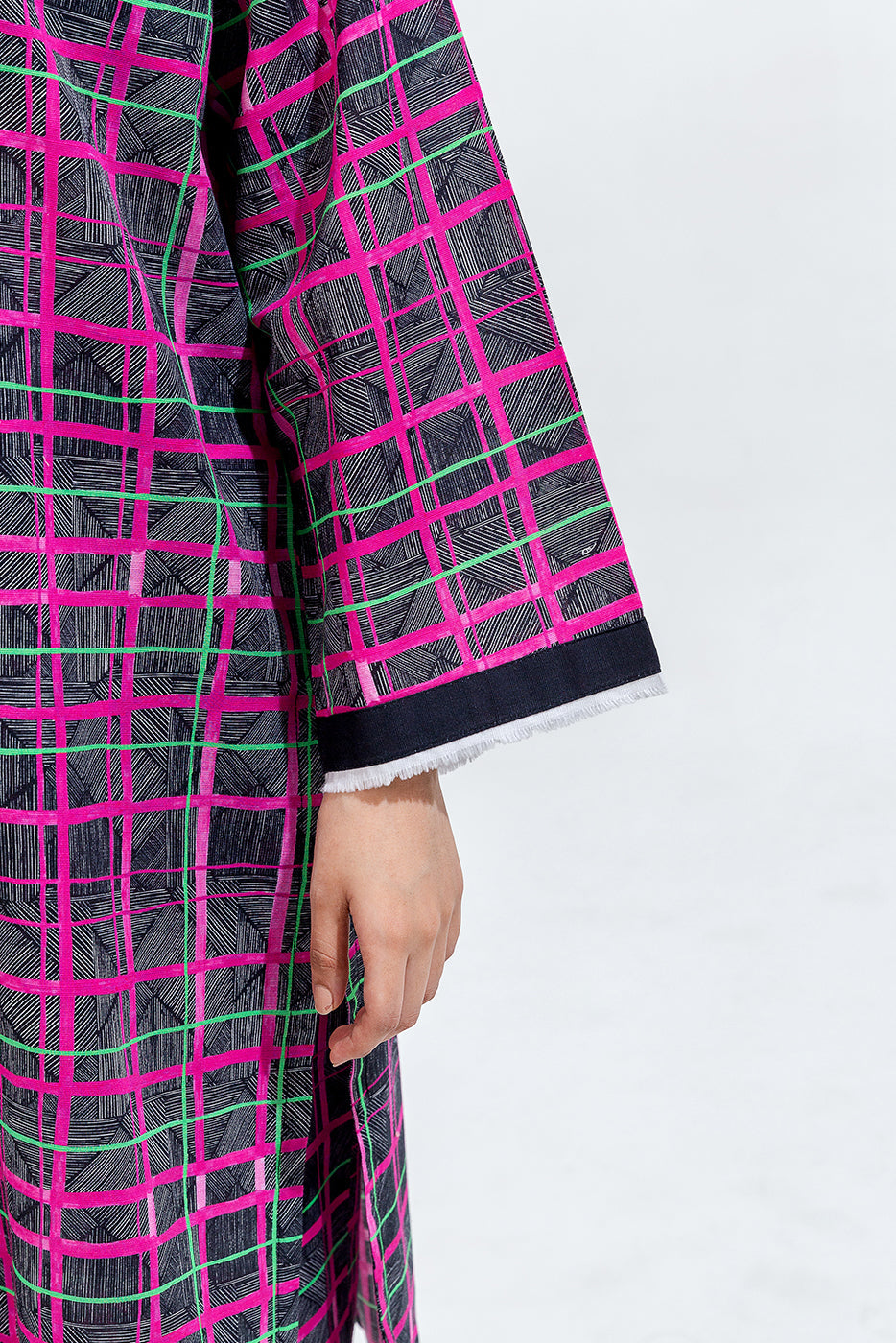 Printed Khaddar Shirt (Pret)