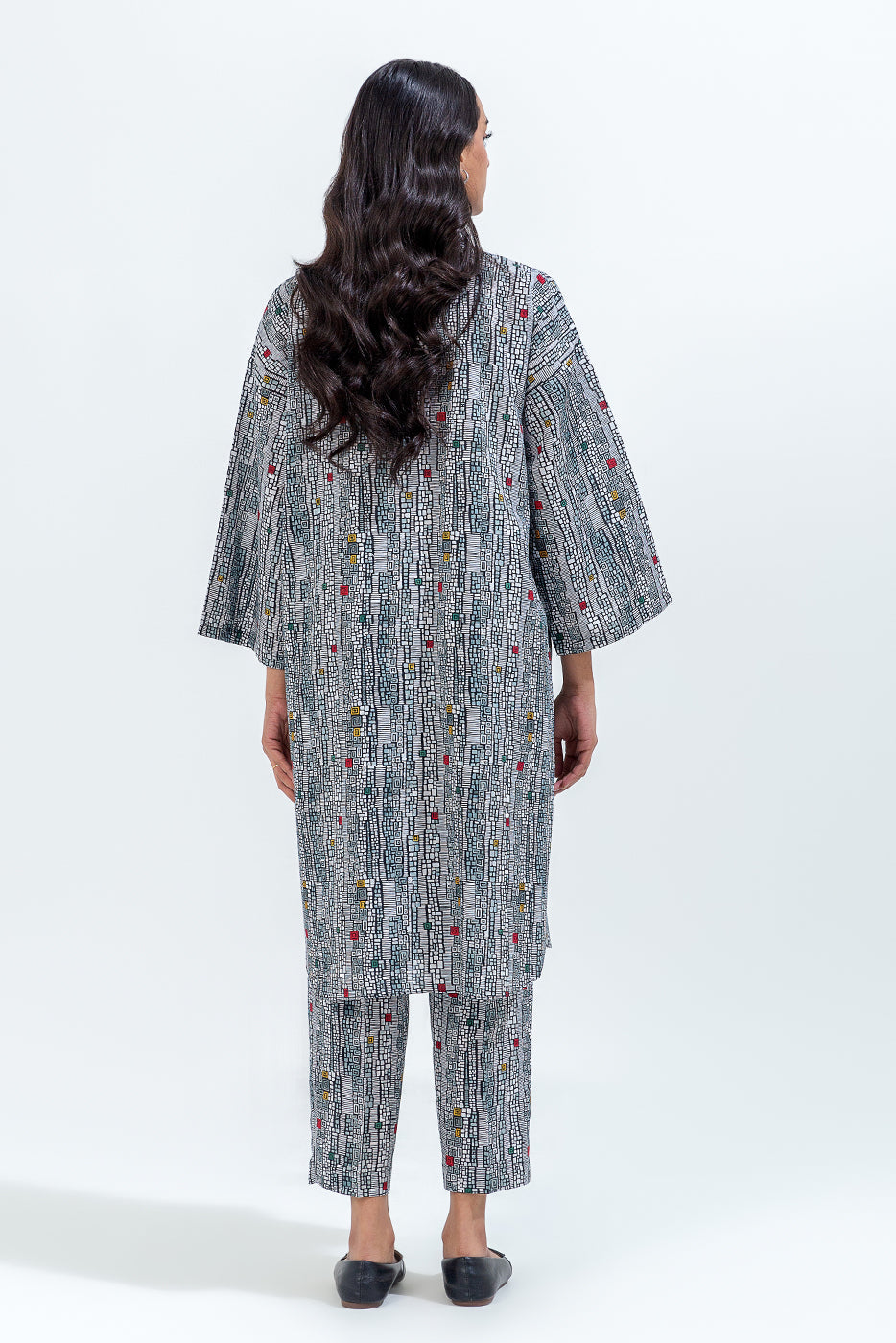 Printed Khaddar Shirt (Pret)