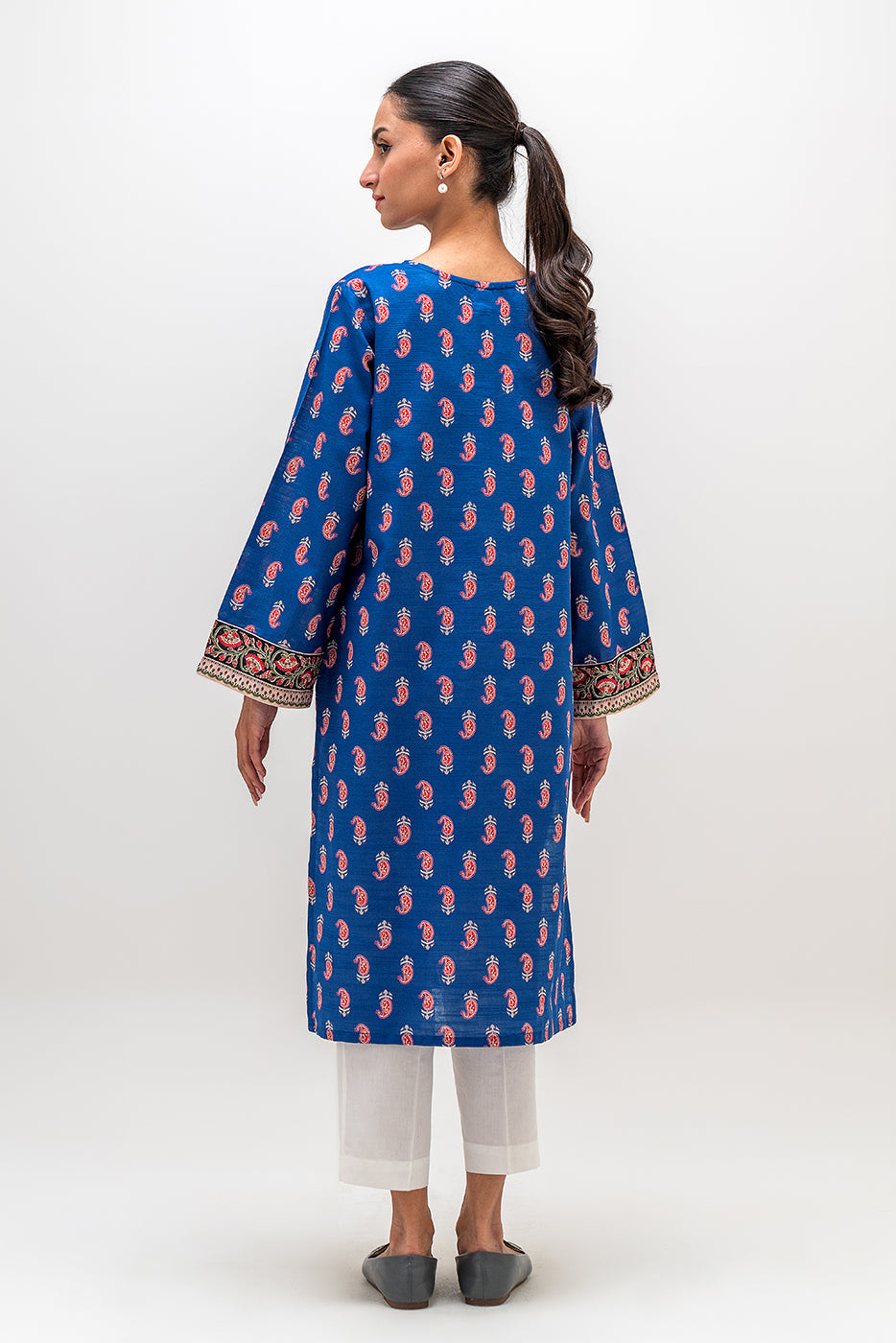 Printed Khaddar Shirt (Pret)