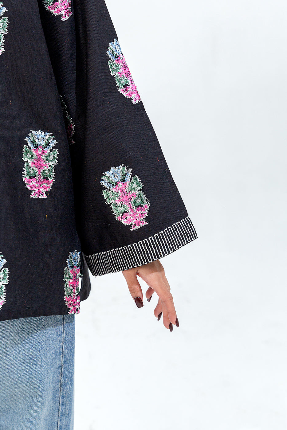 Embroidered Khaddar Shirt (Pret)