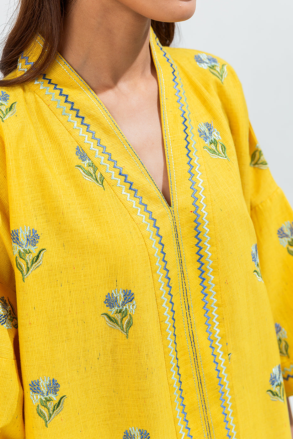 Embroidered Khaddar Shirt (Pret)