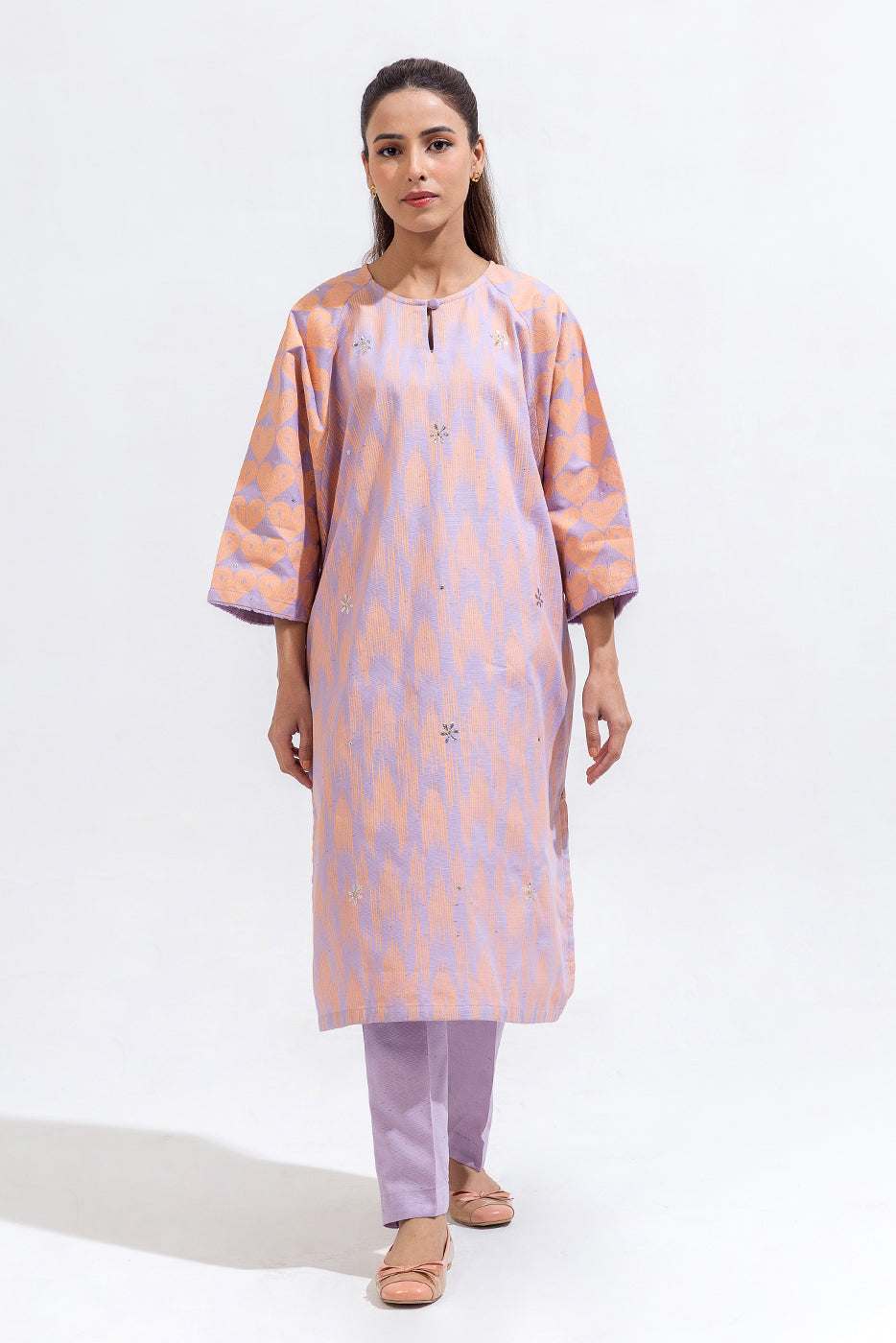 2 Piece Printed Khaddar Suit (Pret)