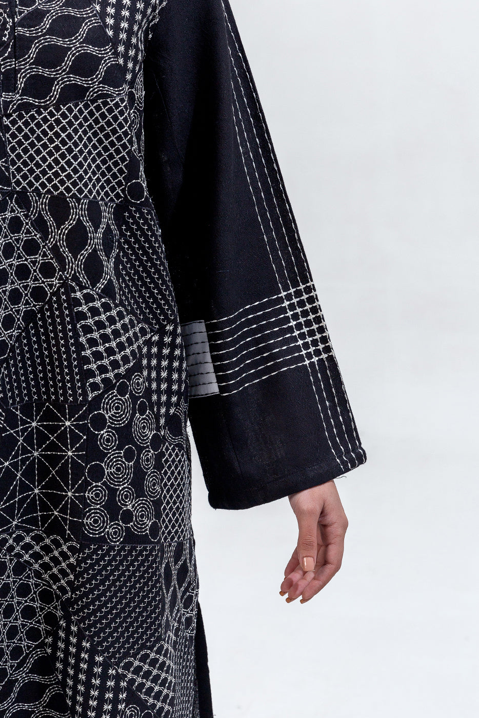2 Piece Embroidered Khaddar Jacquard Suit (Pret)
