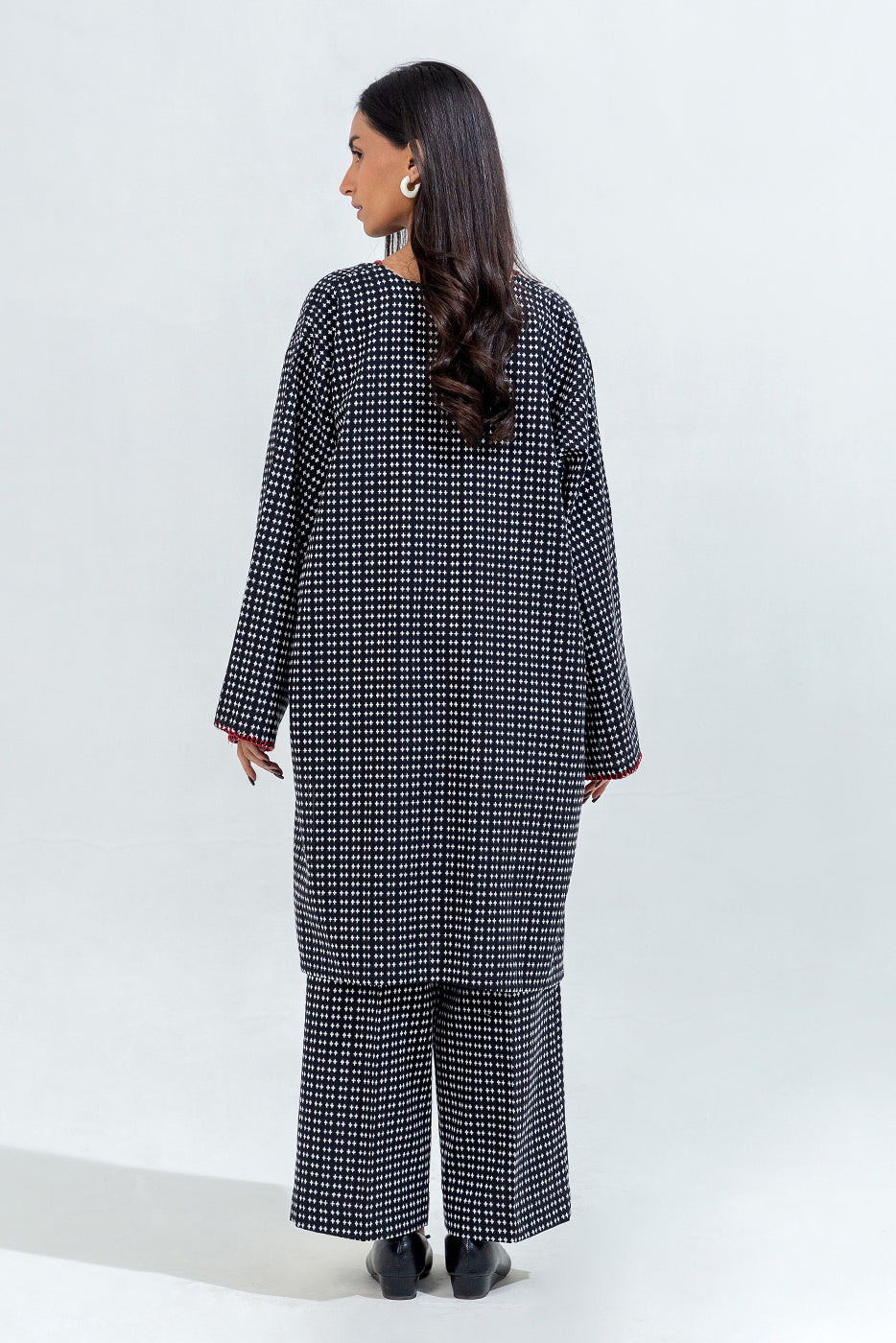 2 Piece Basic Jacquard Suit (Pret)