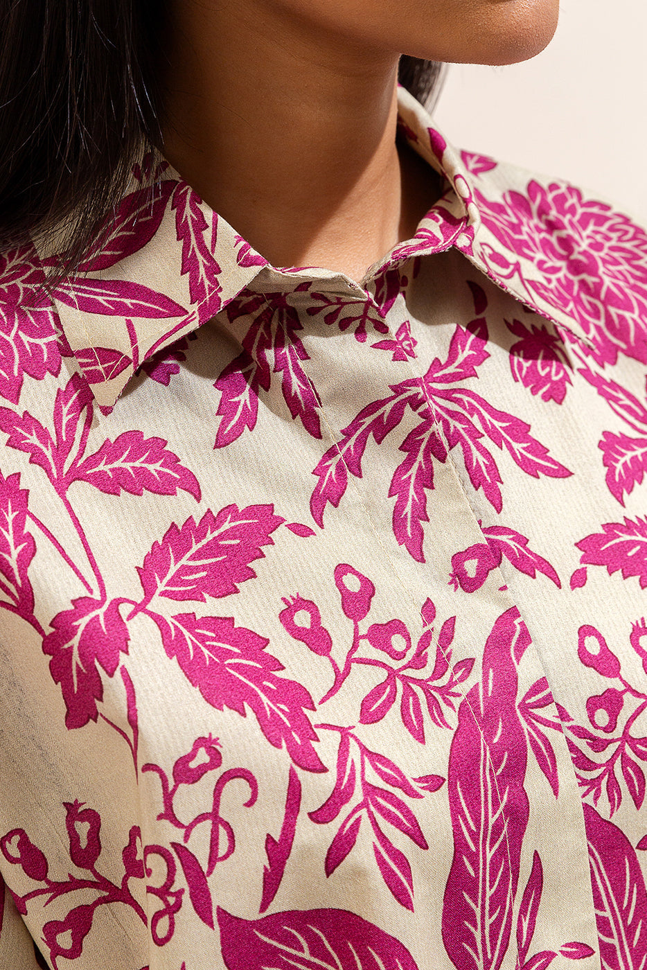 2 Piece Printed Linen Suit-Orchid Musk (Unstitched)
