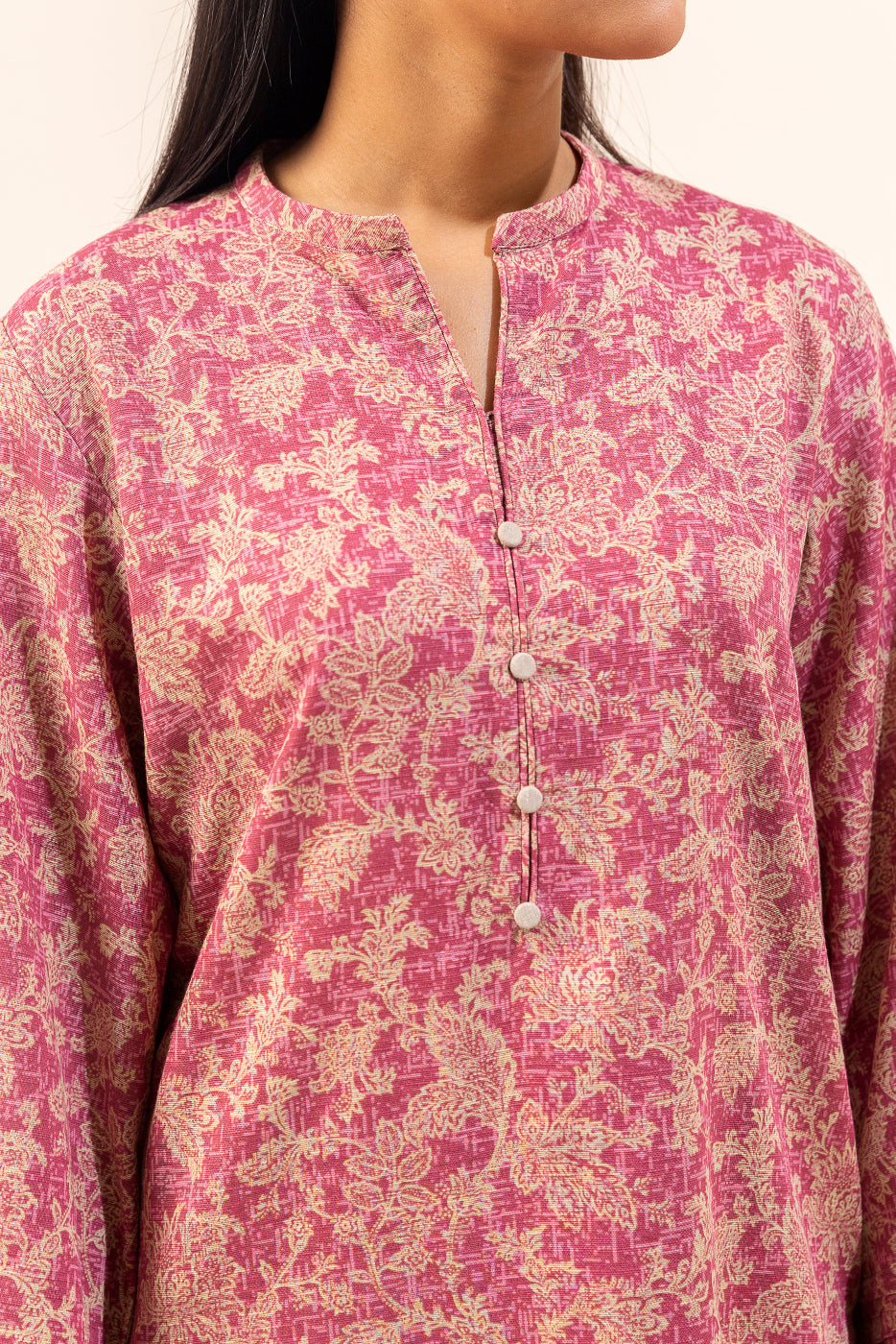 2 Piece Embroidered Khaddar Suit-Cardinal Gleam (Unstitched)