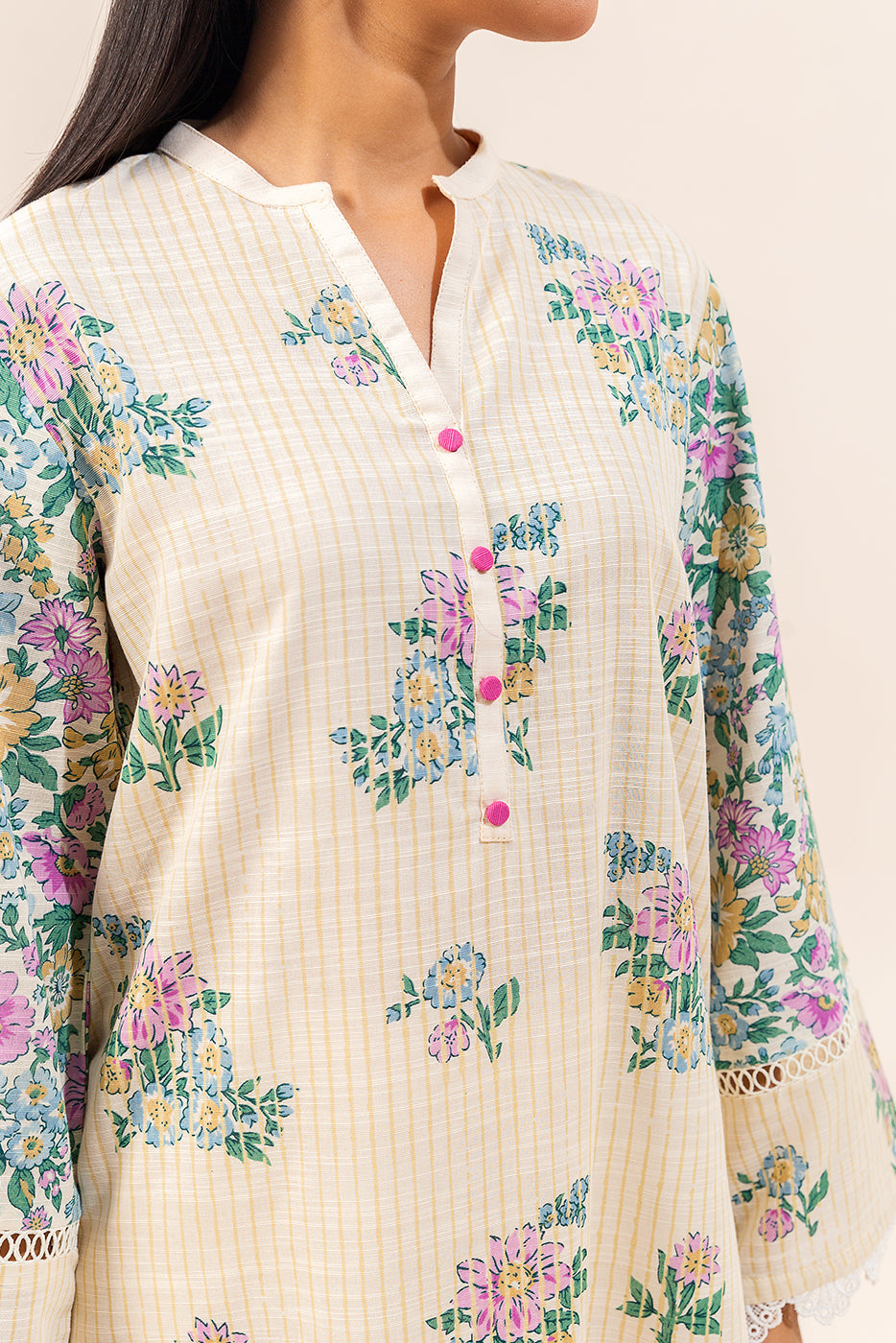 3 Piece Printed Khaddar Suit-Floral Euphoria (Unstitched)