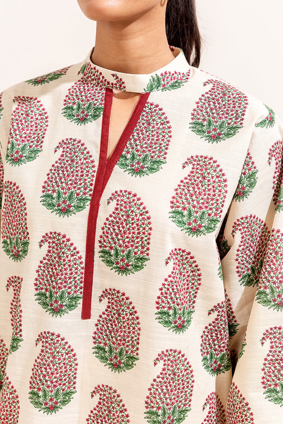 3 Piece Printed Khaddar Suit-Carnival Bloom (Unstitched)
