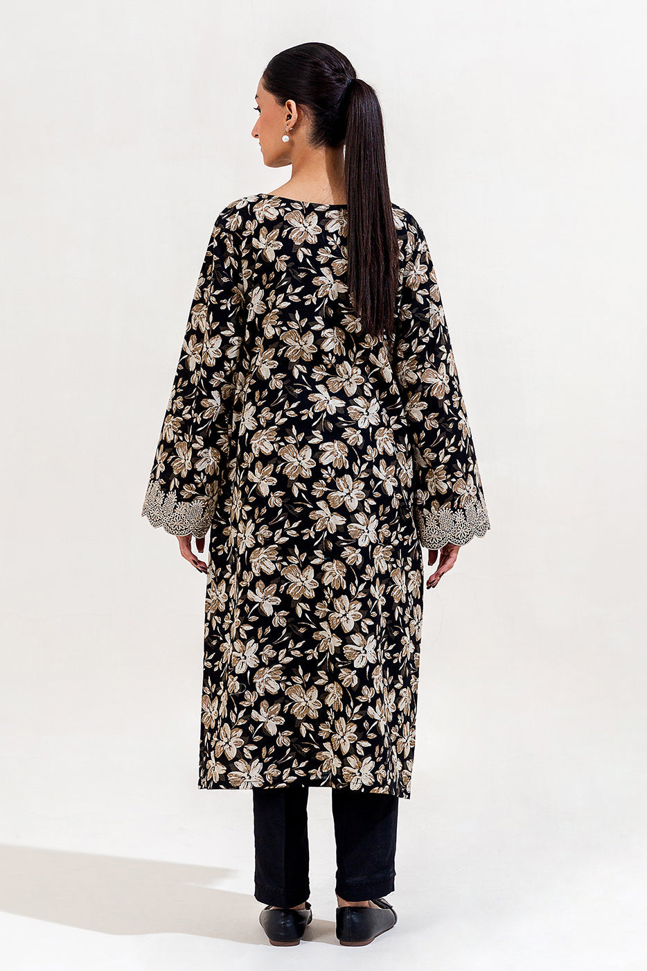 2 Piece Embroidered Khaddar Suit-Jade Floweret (Unstitched)