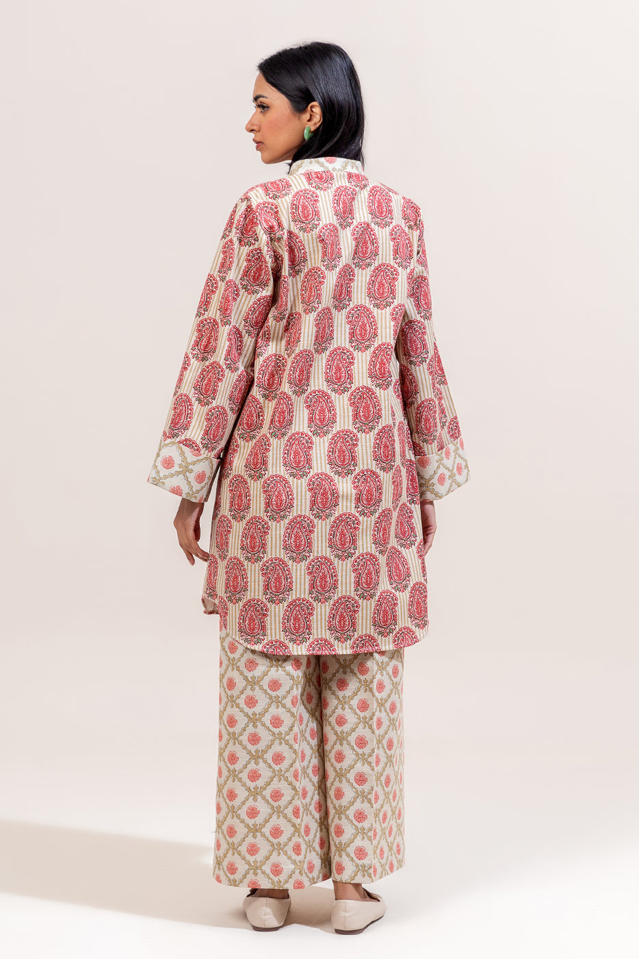 2 Piece Printed Khaddar Suit-Majestic Fleck (Unstitched)