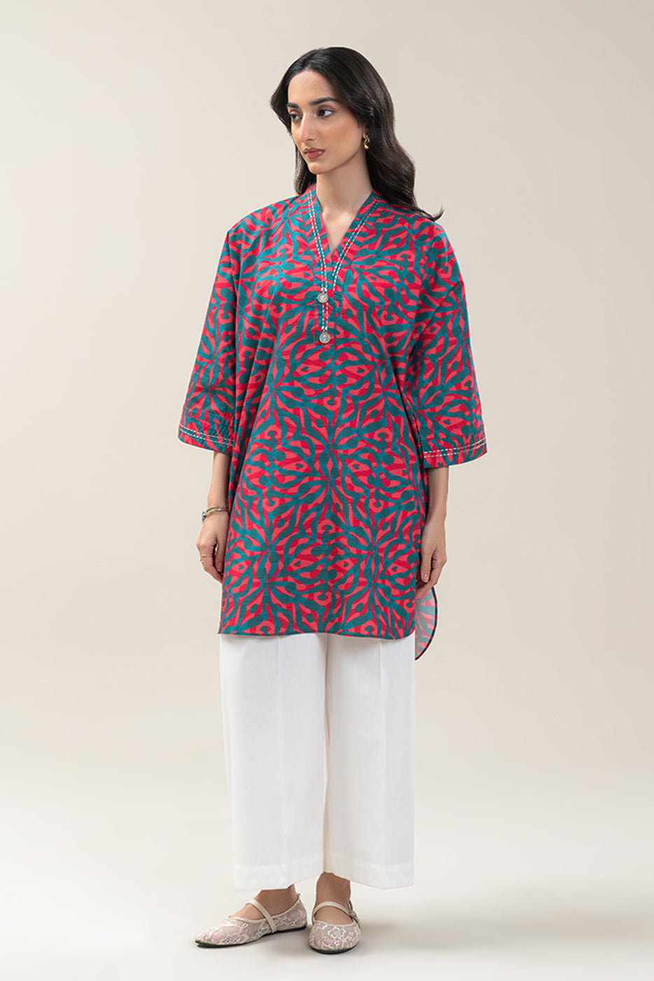 PRINTED KHADDAR SHIRT (PRET)BT2250002DP2041-MULTI-2000000294464-8